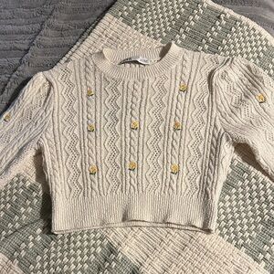 Women’s Zara cropped sweater